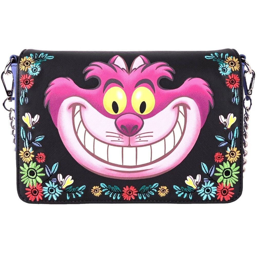 Loungefly Disney Alice In Wonderland Cheshire Cat Crossbody Bag Purse New NWT